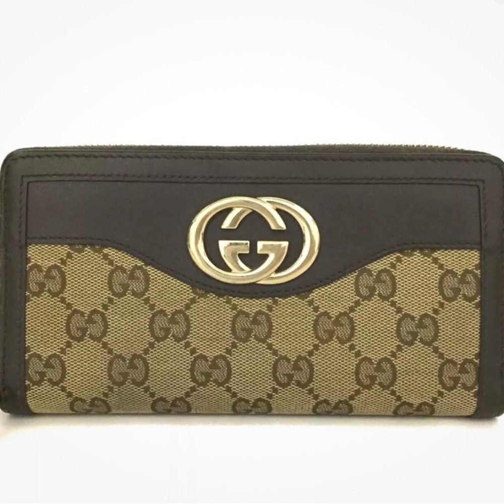 Gucci Brown and Tan Wallet